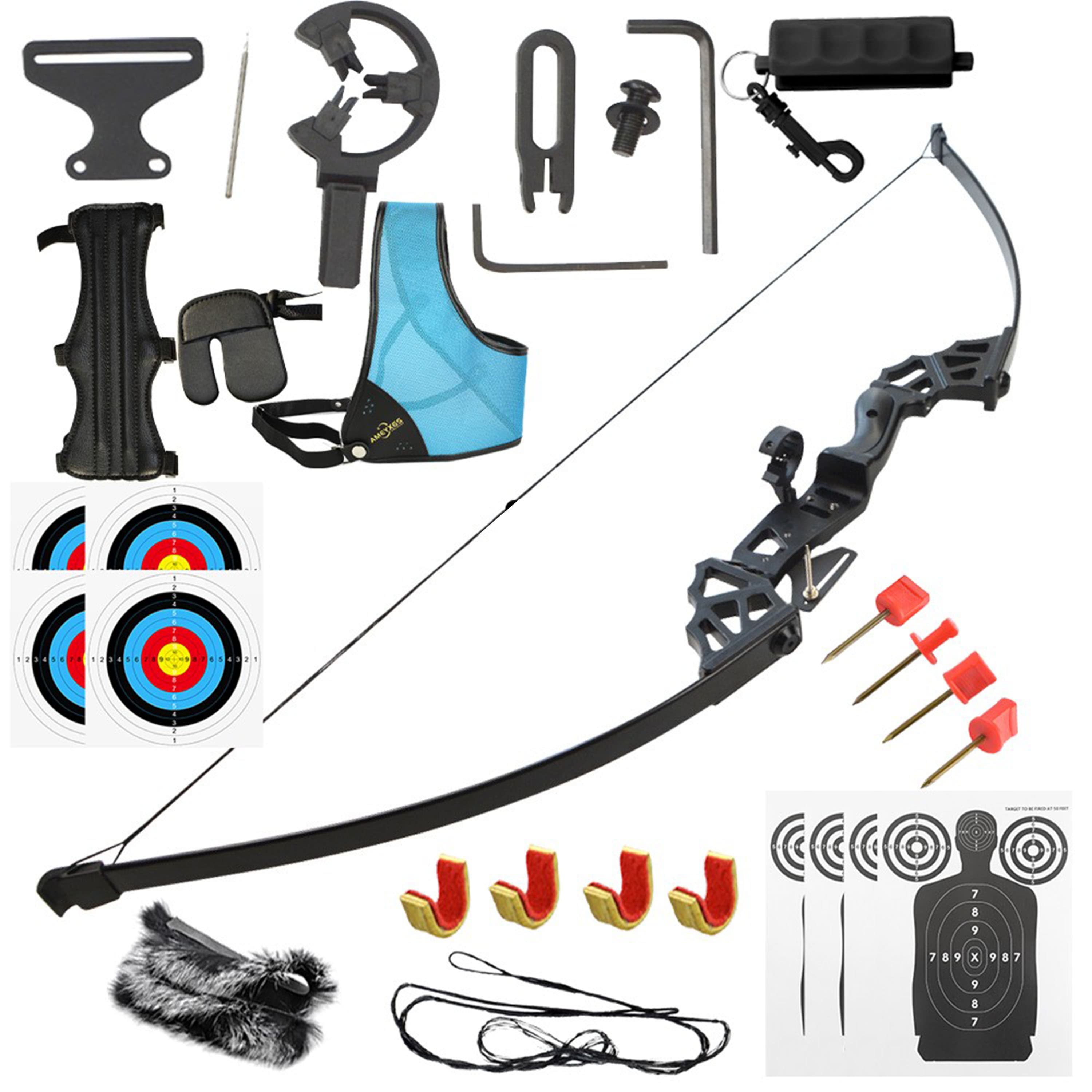 53" Takedown Recurve Bow Straight Bow 40/50lbs Archery Shooting