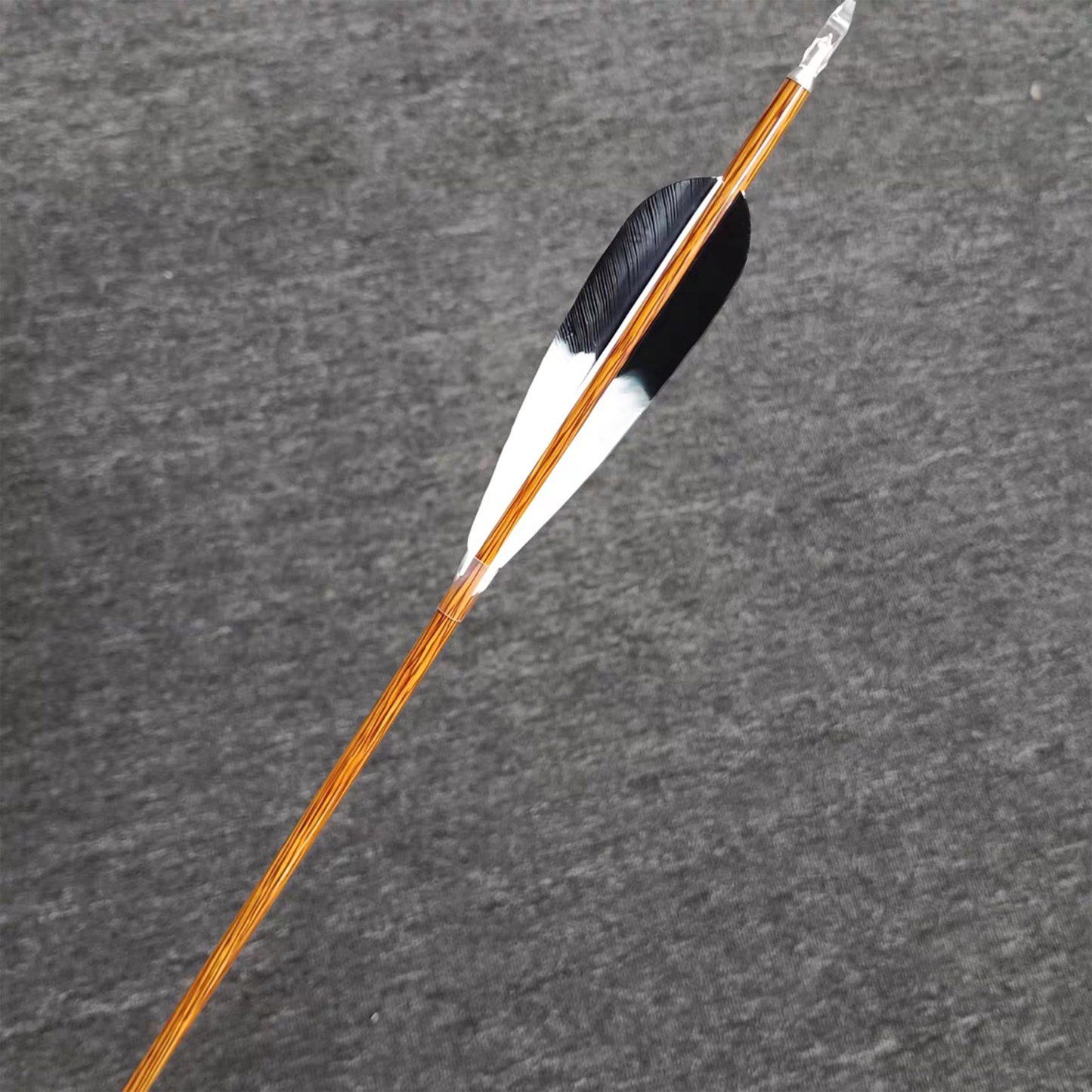ZhanGe Pure Carbon Arrow Turkey Feather Hunting Target Spine 500-800