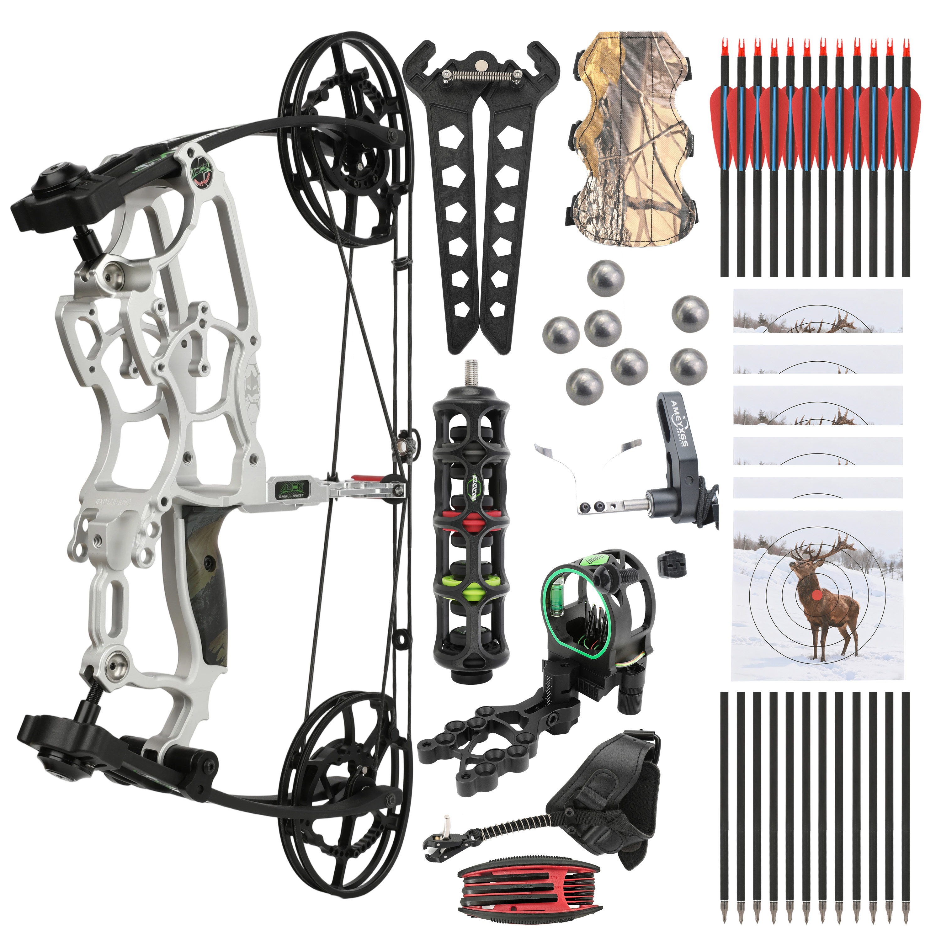 30-70LBS Dual Use Compound Bow Set Shooting Archery