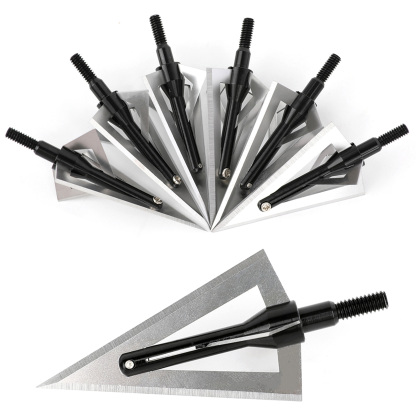 6/12X Blade Archery Arrowhead 120grain Screw Tips Hunting