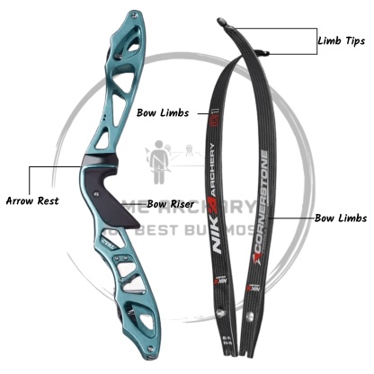 RH 16-56LBS ILF Recurve Bow Arrow Set Archery Hunting