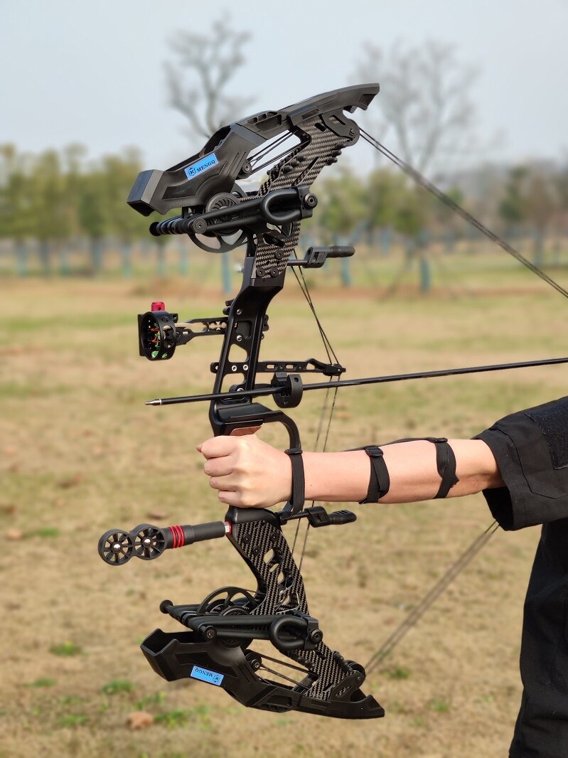 Archery Steel Ball Dual-use Compound Bow 21.5-60lbs Adjustable 330FPS