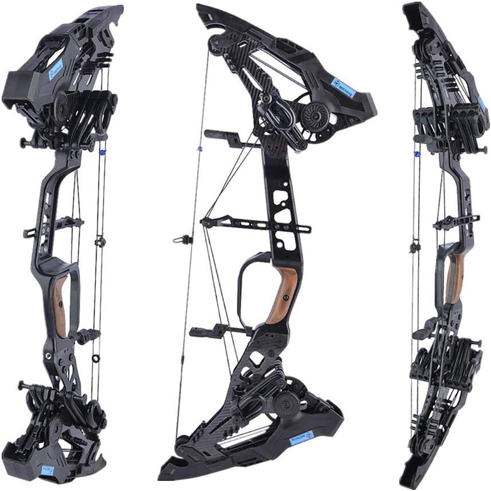 Archery Steel Ball Dual-use Compound Bow 21.5-60lbs Adjustable 330FPS