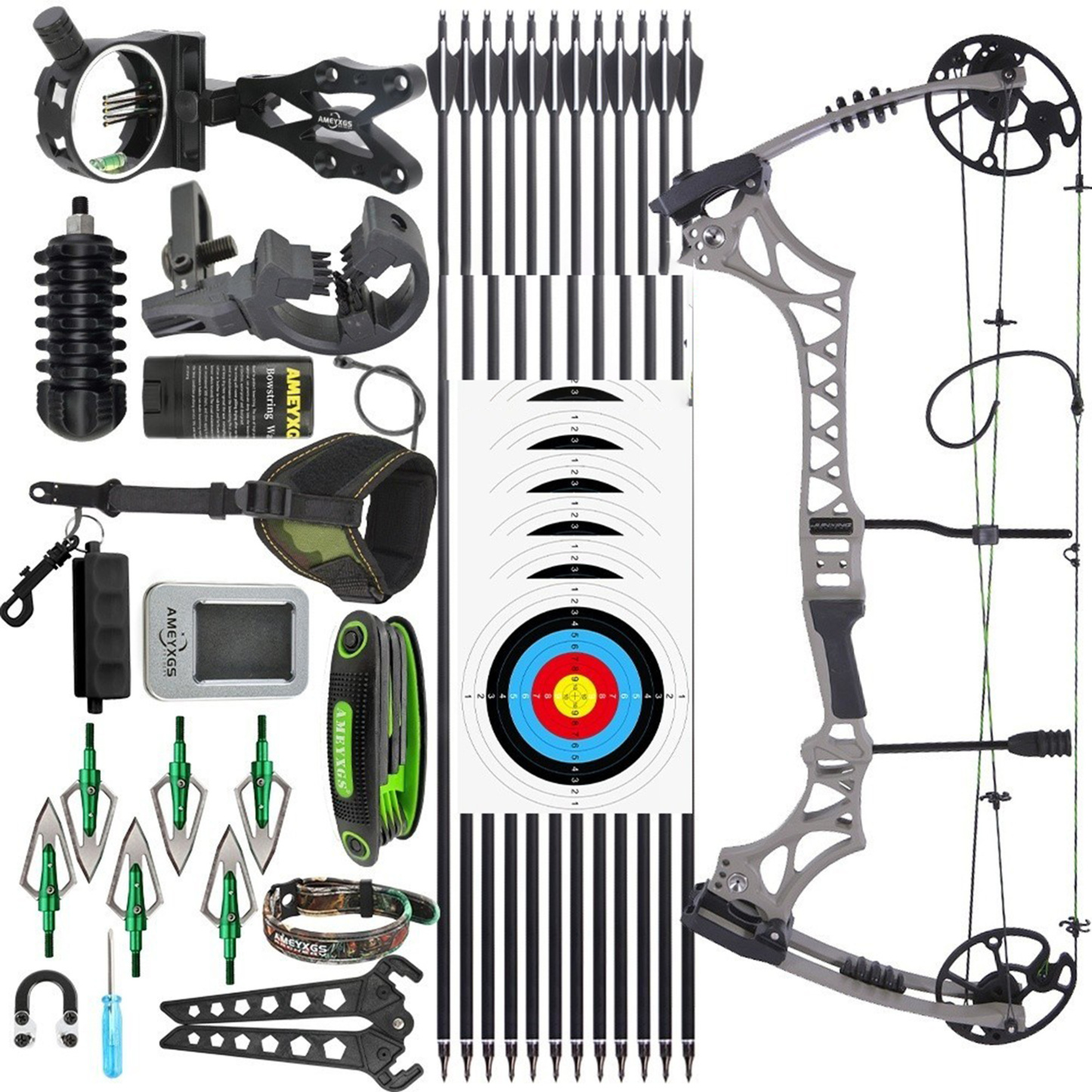 Junxing M129 Compound Bow and Arrow Set