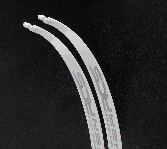 BOSEN RCS Silver White ILF/F Recurve Limbs – Competition Grade Carbon Limbs