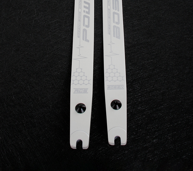 BOSEN RCS Silver White ILF/F Recurve Limbs – Competition Grade Carbon Limbs