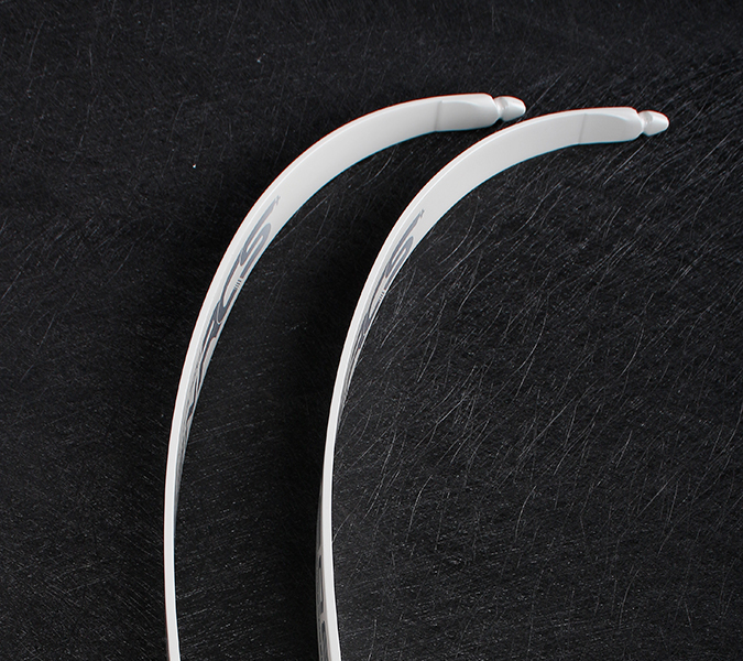 BOSEN RCS Silver White ILF/F Recurve Limbs – Competition Grade Carbon Limbs