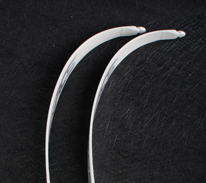 BOSEN RCS Silver White ILF/F Recurve Limbs – Competition Grade Carbon Limbs 