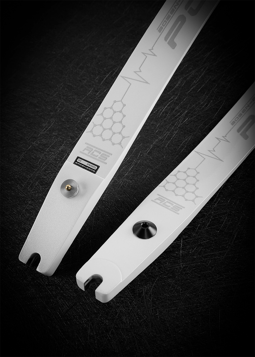 BOSEN RCS Silver White ILF/F Recurve Limbs – Competition Grade Carbon Limbs