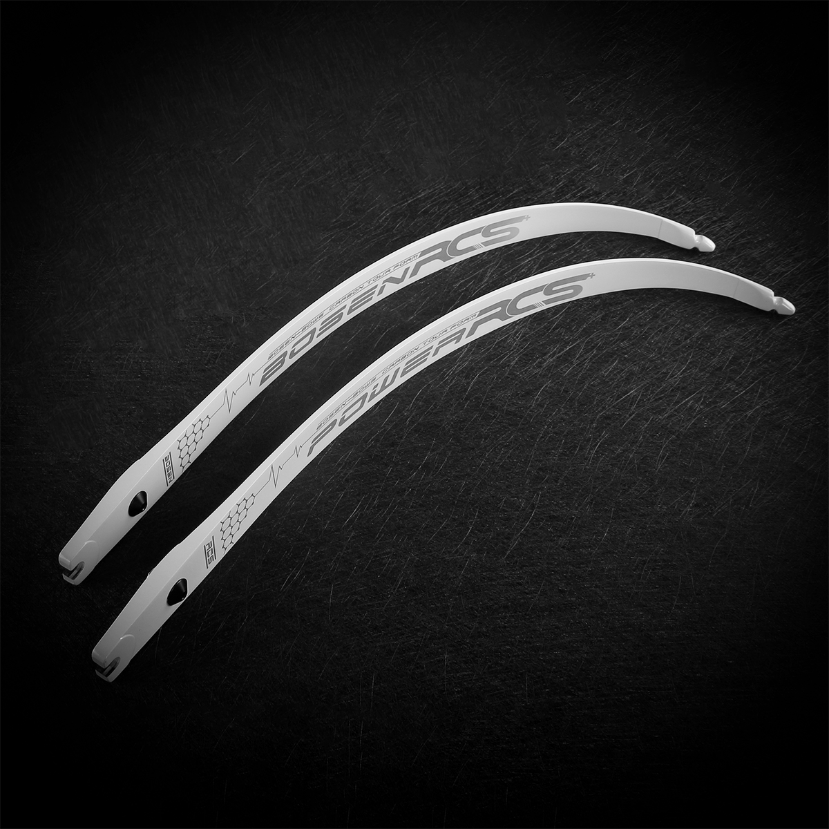 BOSEN RCS Silver White ILF/F Recurve Limbs – Competition Grade Carbon Limbs