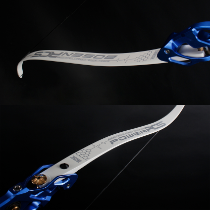 BOSEN RCS Silver White ILF/F Recurve Limbs – Competition Grade Carbon Limbs 