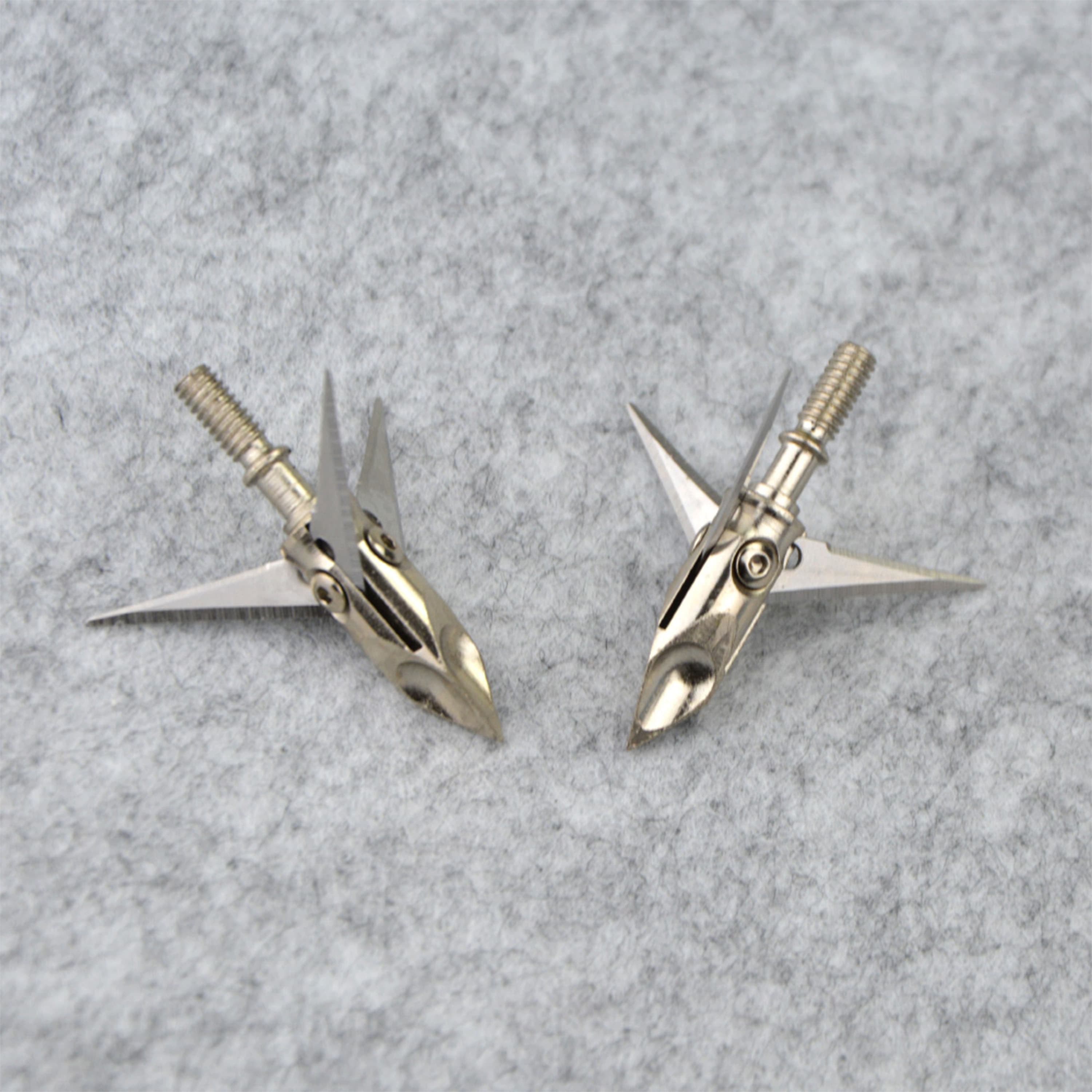 6X Blade Arrowheads Archery Hunting Broadheads Arrow Tips