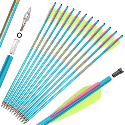 12 pcs Crossbow Bolts 22'' 125gr Tips Aluminum Arrows