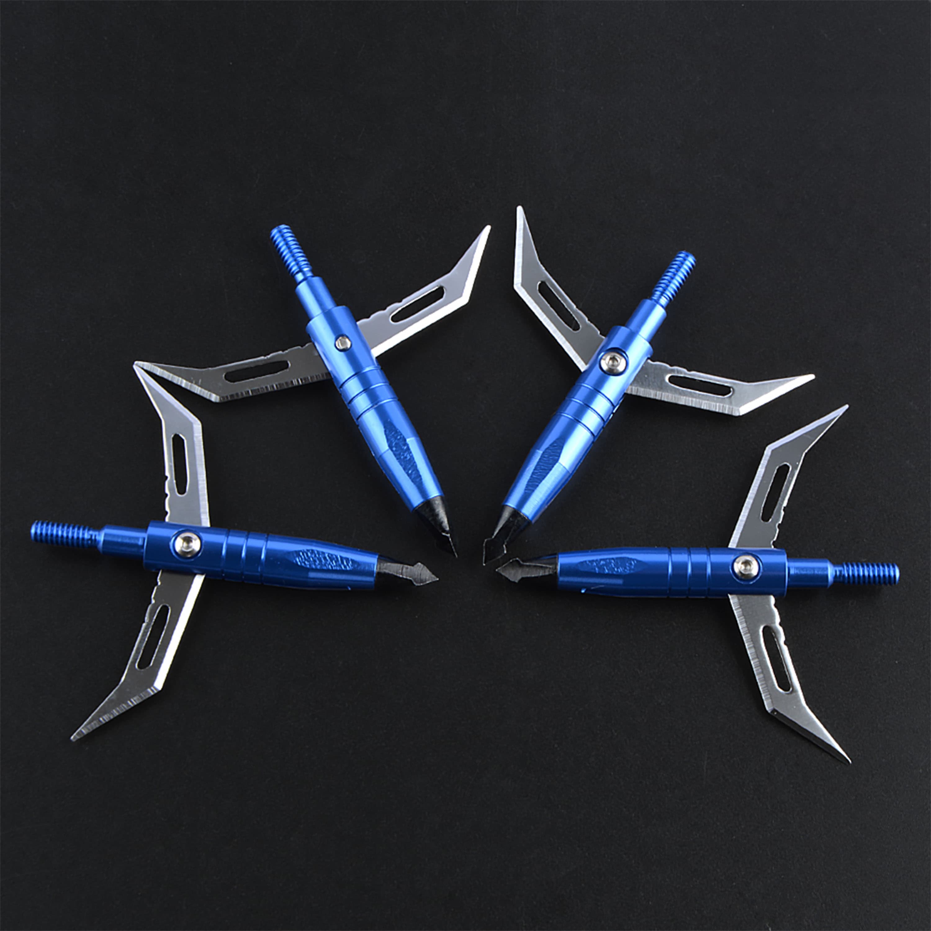 6X Blade Arrowheads Archery Hunting Broadheads Arrow Tips