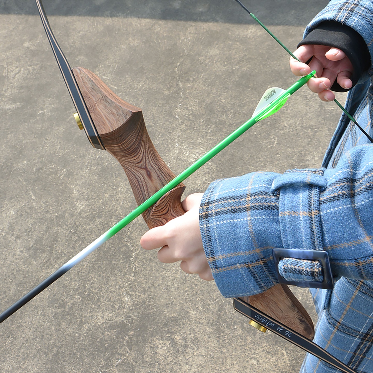 60" Archery Takedown Longbow Wooden 30-50lbs American Target Hunting