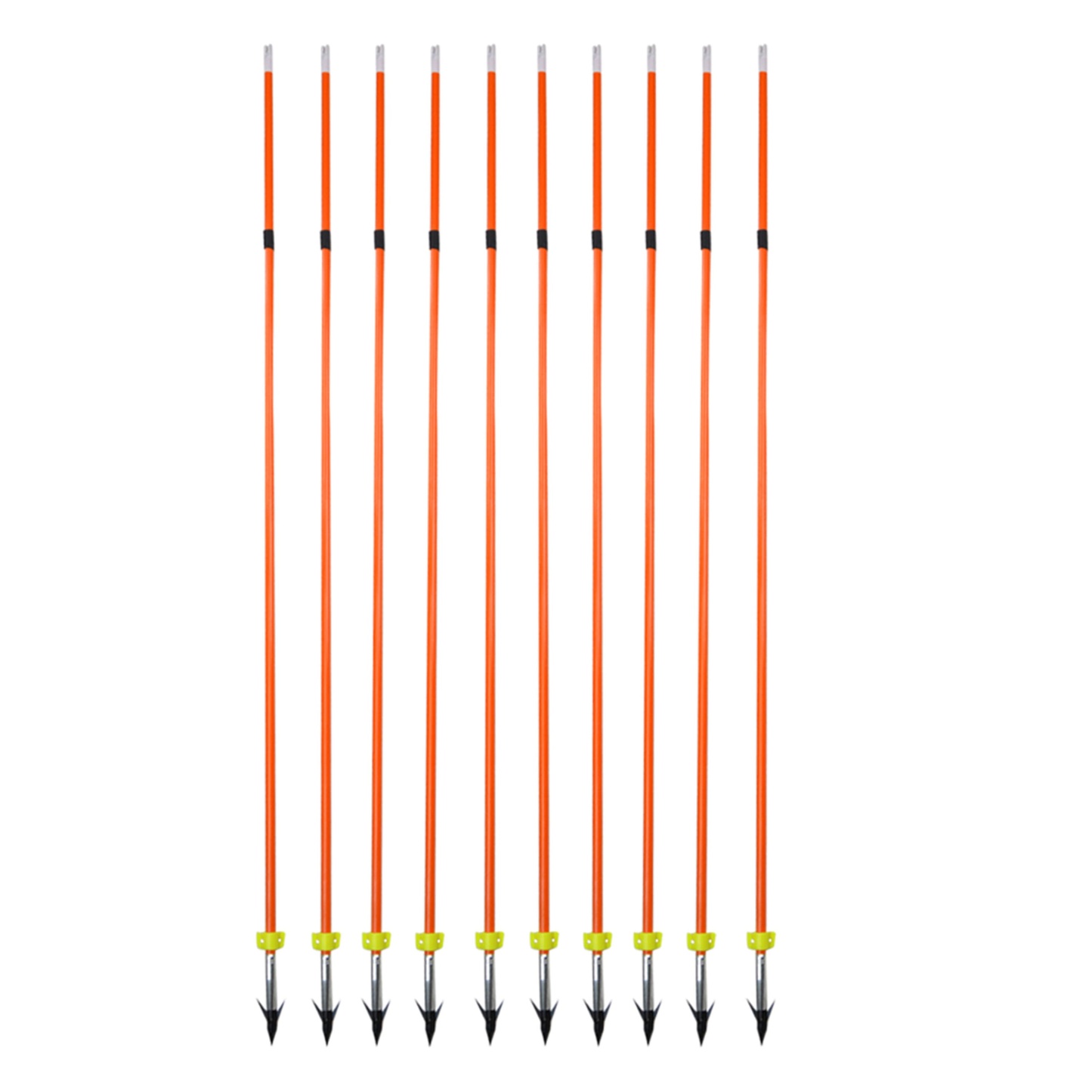 6pcs Fishing Arrow Fiberglass Material Shaft for Outdoor Shooting Hunting