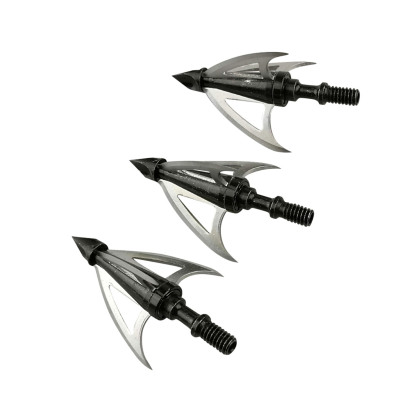AME Archery 3-Blade Hunting Tip 100gr Stainless Steel Broadhead
