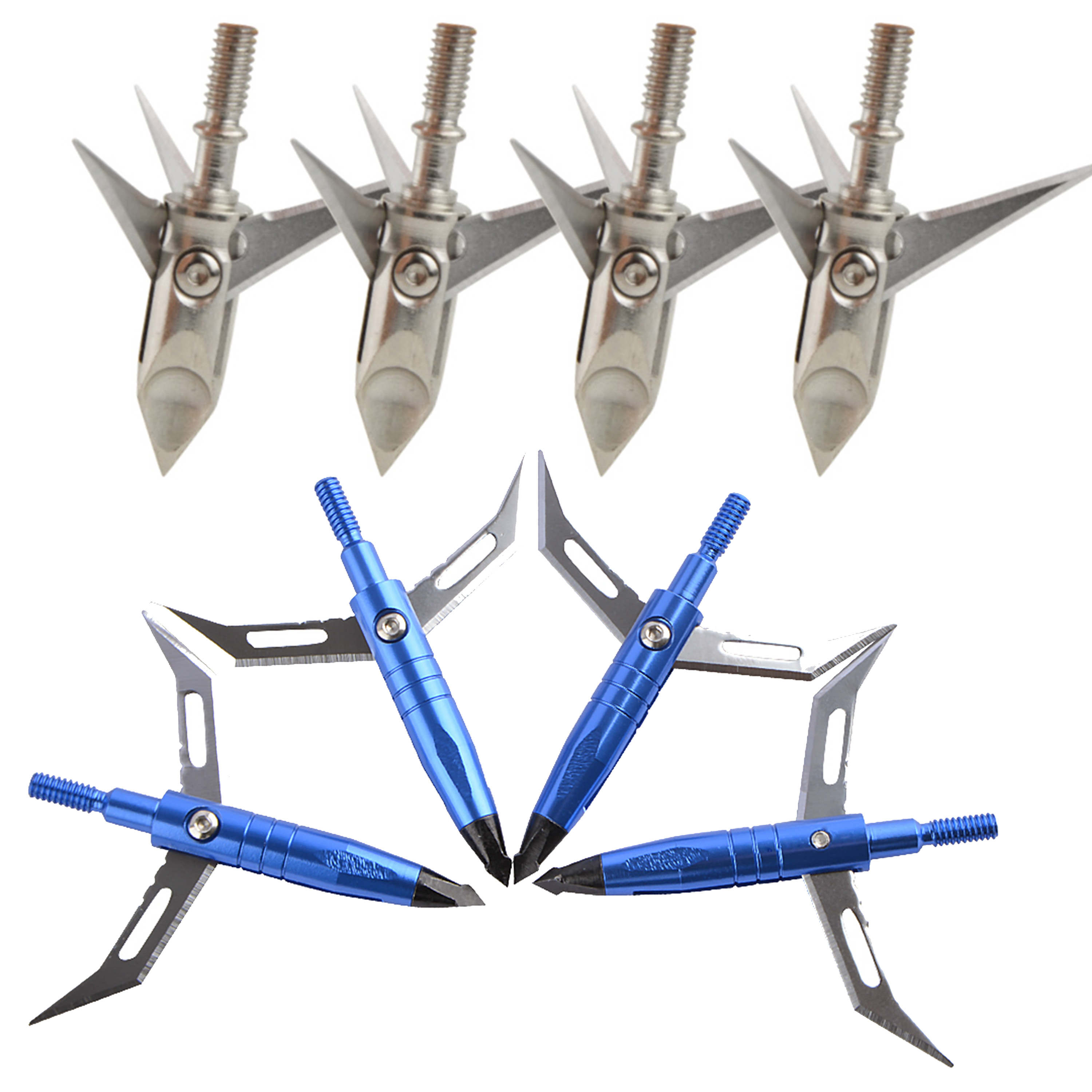 6X Blade Arrowheads Archery Hunting Broadheads Arrow Tips
