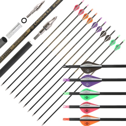 Hunting Carbon Arrows SP500 Vanes 30" Archery Target Shooting
