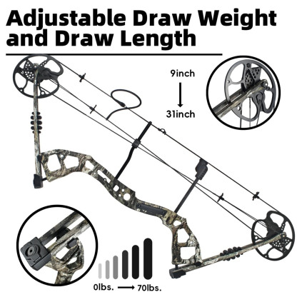 Junxing Archery M193 Hunting Compound Bow Set