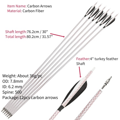 TBOW 64" Hunting Recurve Bow and Arrow Set 