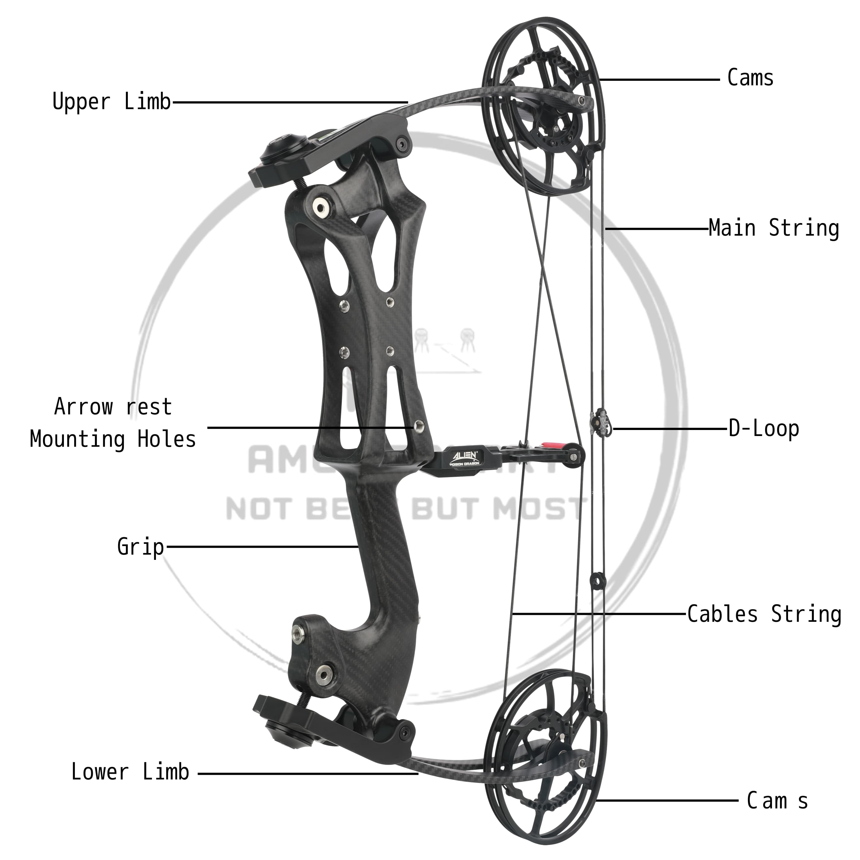  30-70lb Adjustable AMEYXGS Tactical Compound Bow