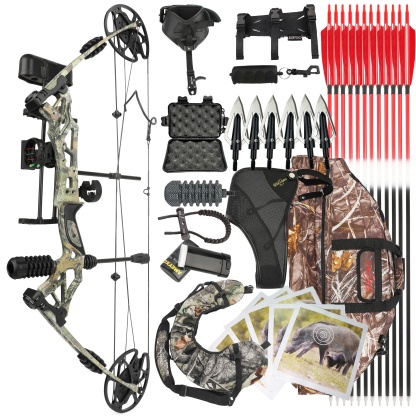 KAIMEI HAN  Hunting Compound Bow Arrows Set 30-70lbs Adjustable 