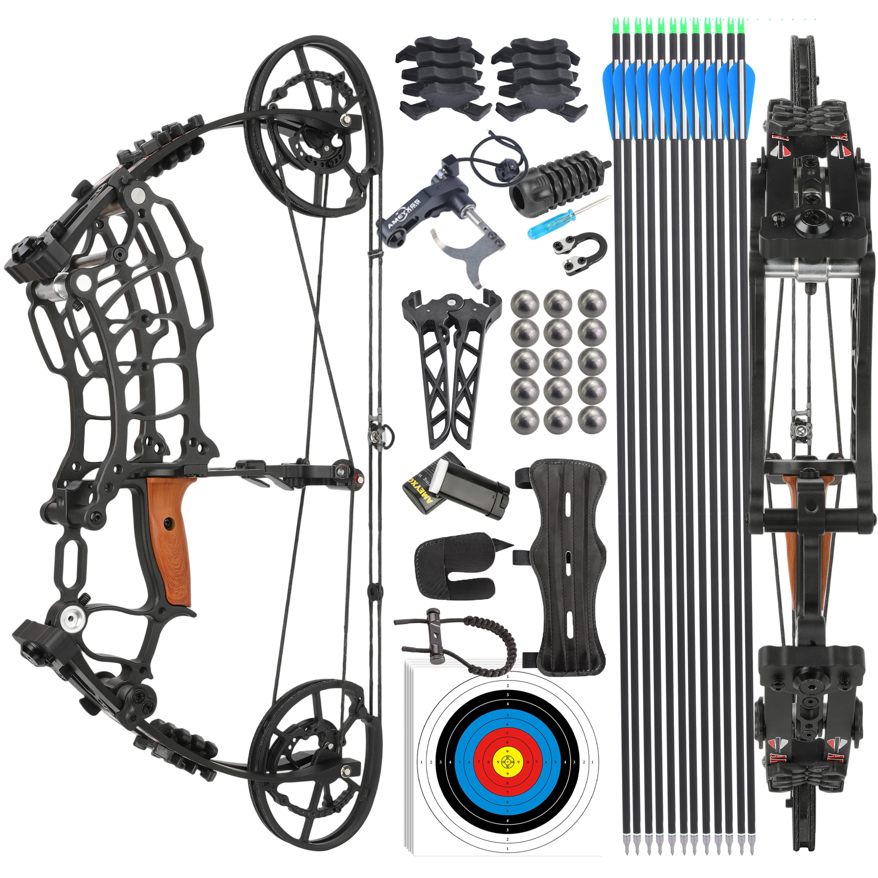 AME ARCHERY Villain Dual‑Purpose Compound Bow Shooting 30-60lbs