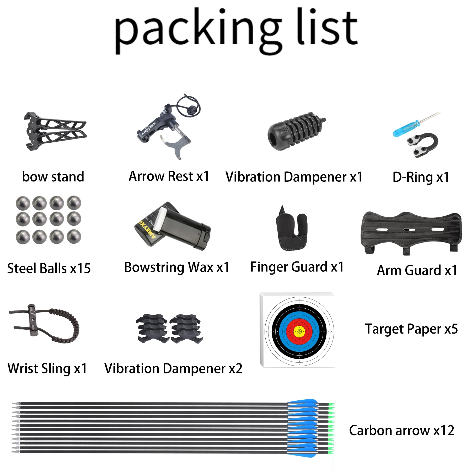 AME ARCHERY Villain Dual‑Purpose Compound Bow Shooting 30-60lbs