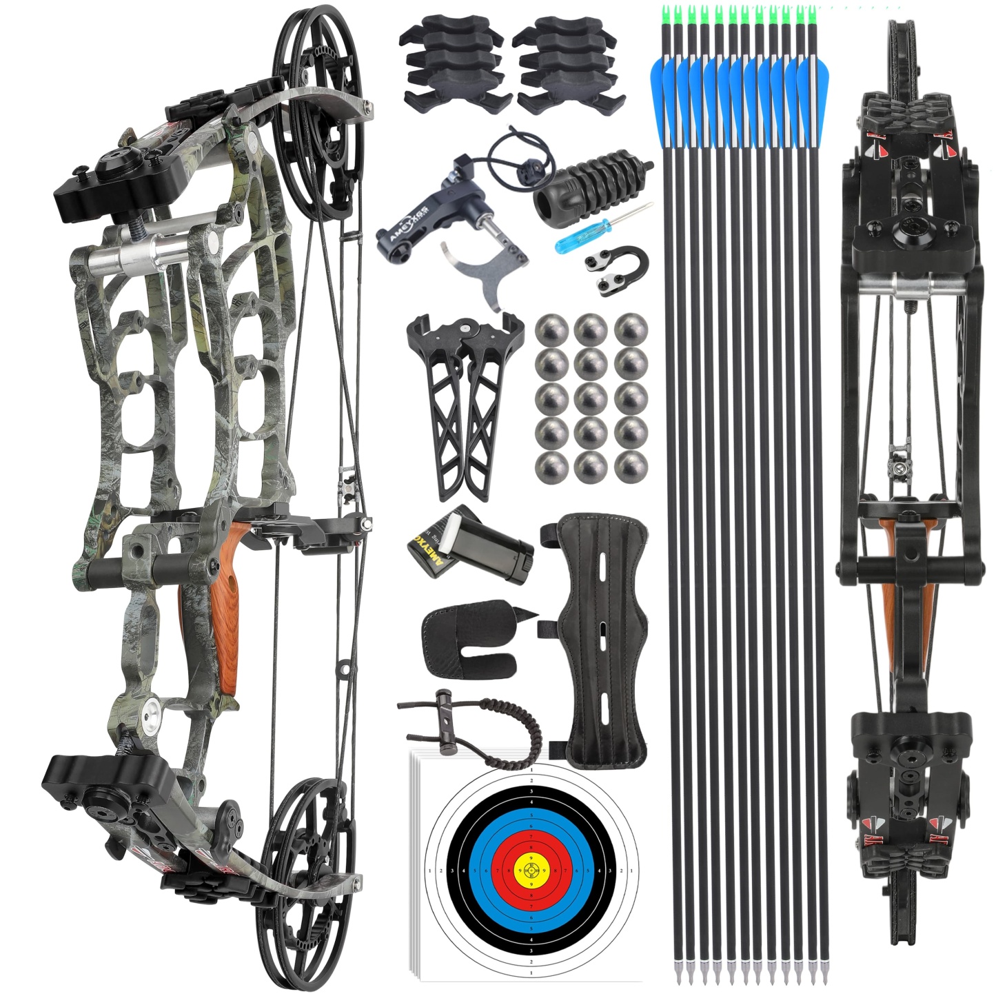 AME ARCHERY Villain Dual‑Purpose Compound Bow Shooting 30-60lbs