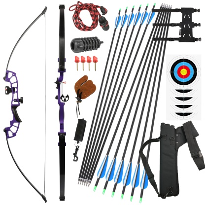 52" Straight Recurve Bow 30–50lbs Target & Field Use