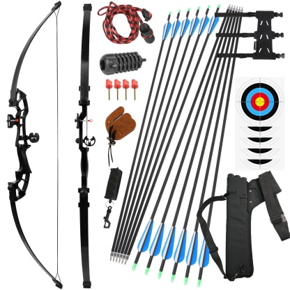 52" Straight Recurve Bow 30–50lbs Target & Field Use