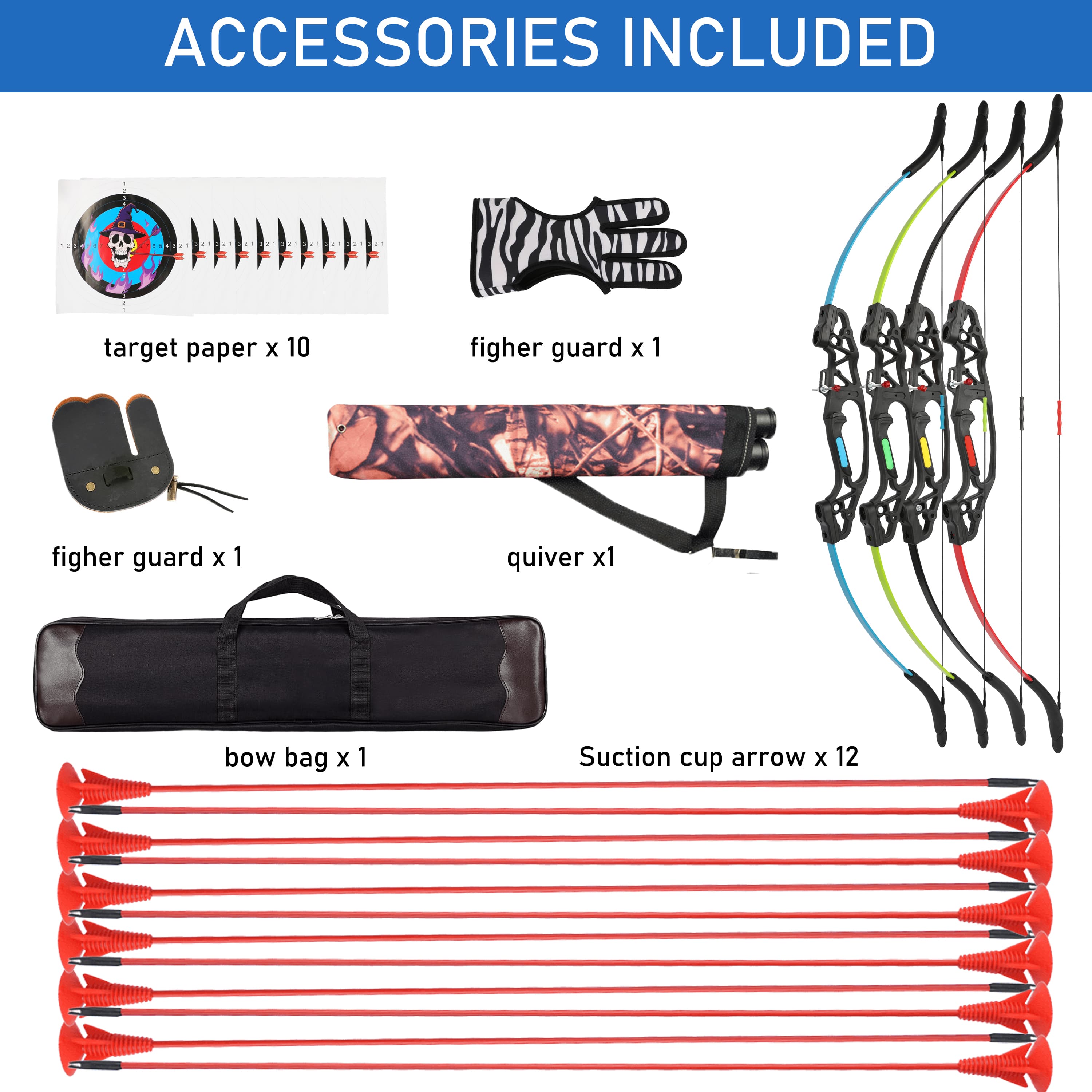 Kids Light weight Compound Bow set Outdoor Archery Gear