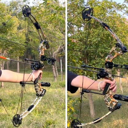 30.5" Compound Bow 30-70lbs Adjustable 75% Let-off Training Hunting Set