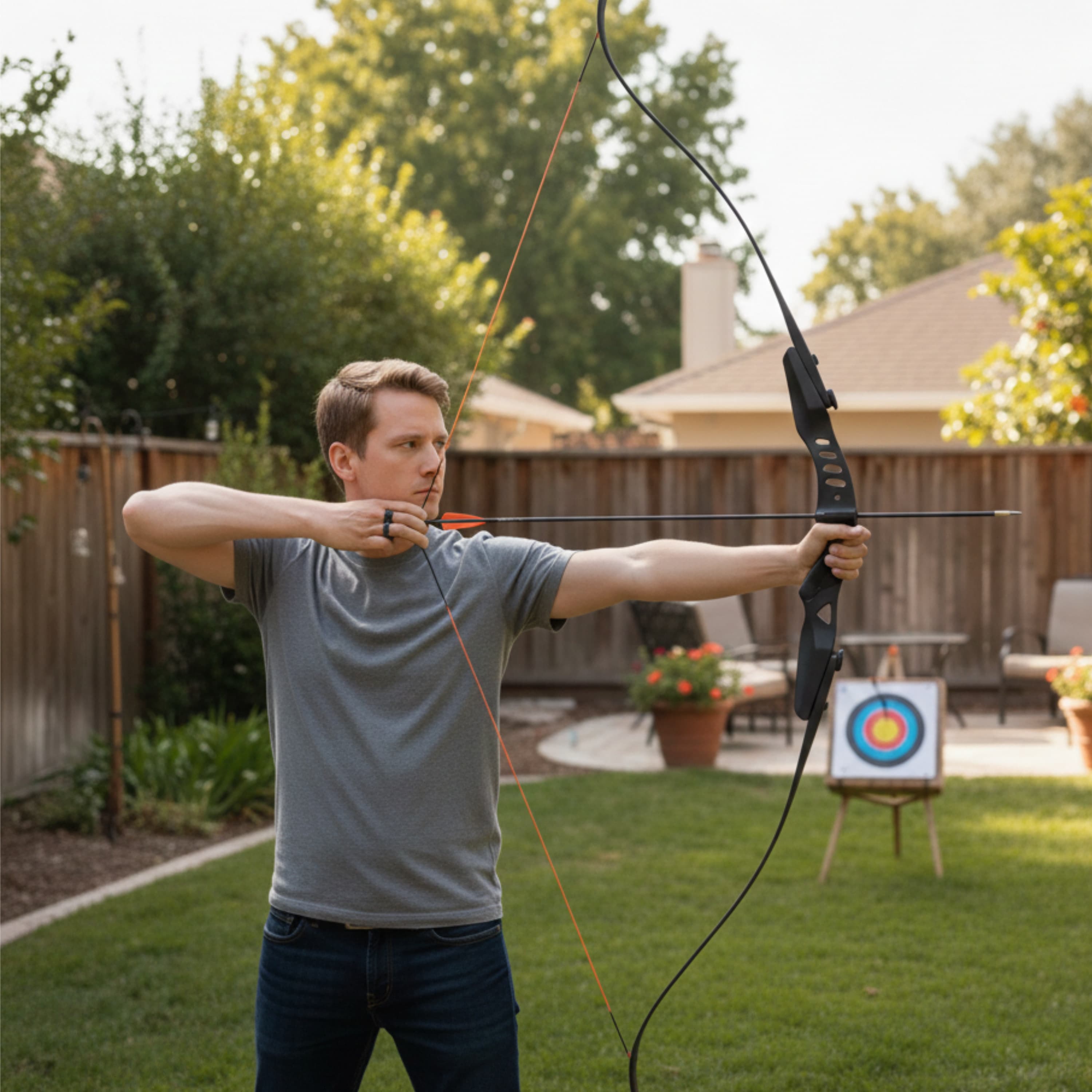 RH 20LBS ILF Recurve Bow Arrow Set Archery Hunting