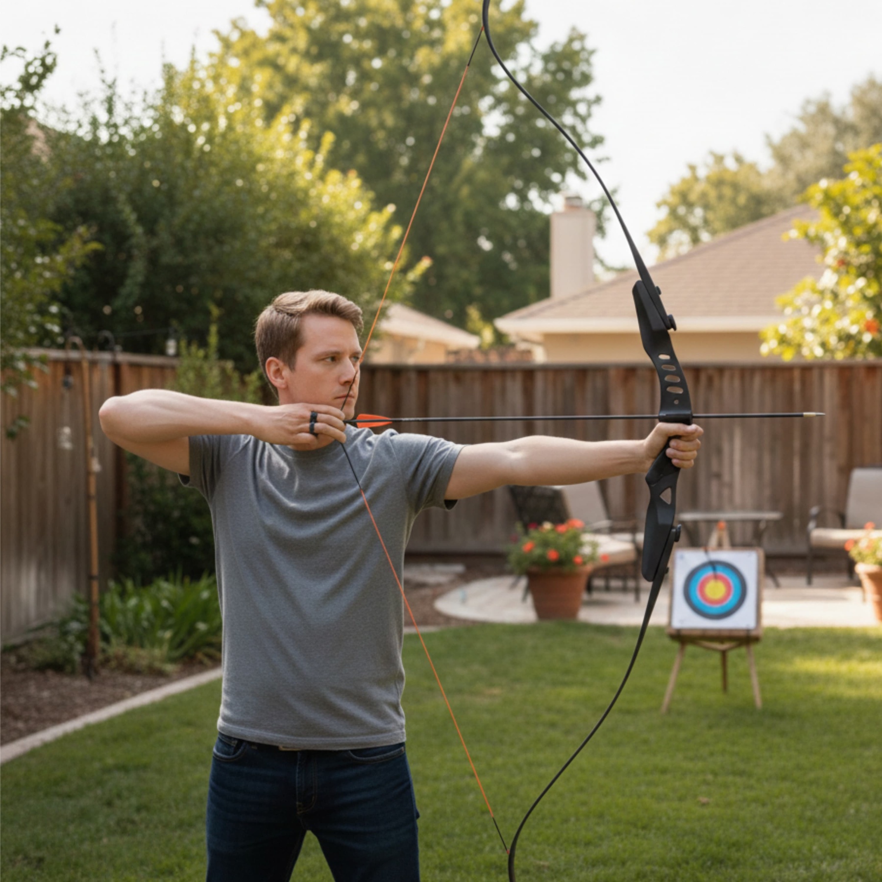 RH 20LBS ILF Recurve Bow Arrow Set Archery Hunting