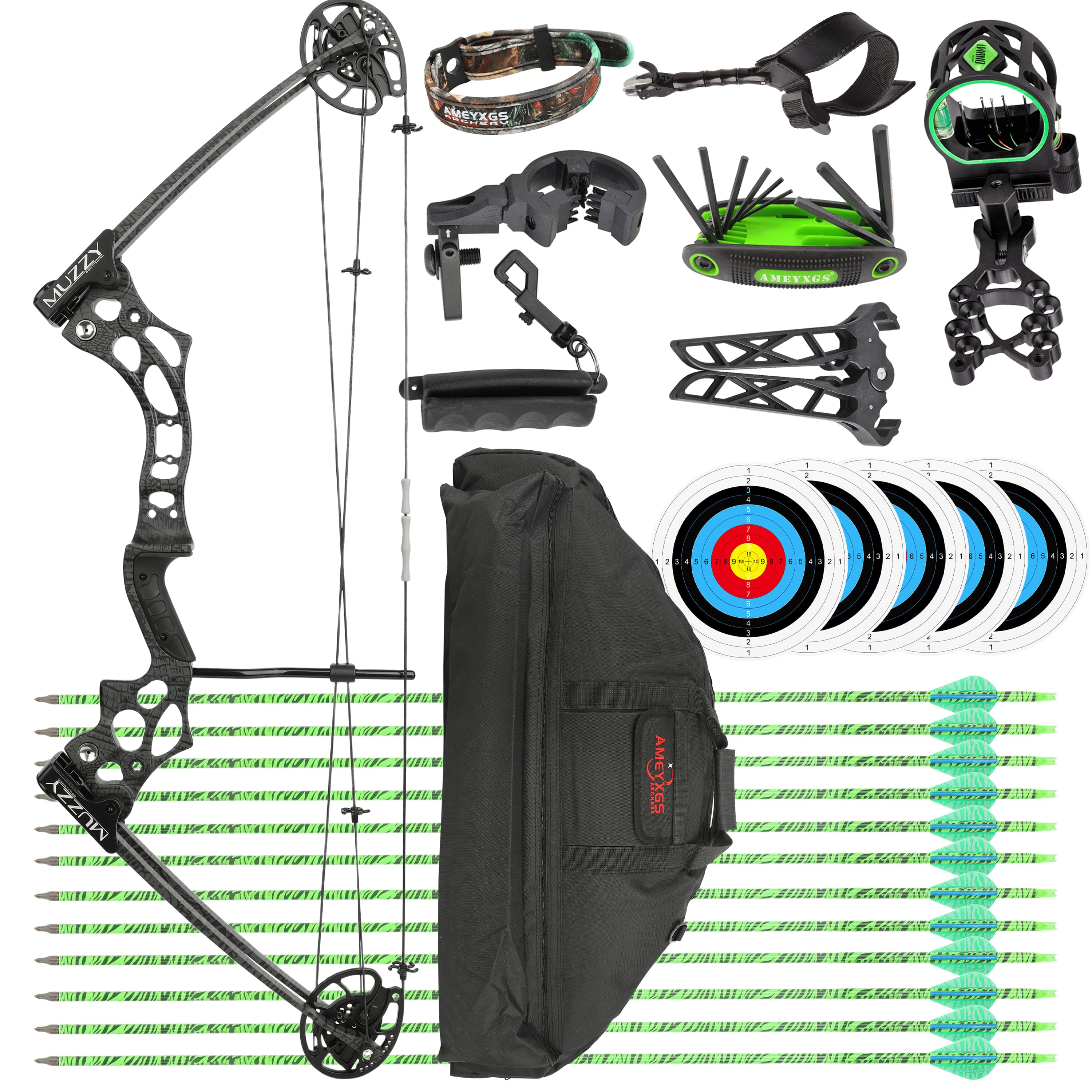 14-45lbs Compound bow Arrow set Shooting Target