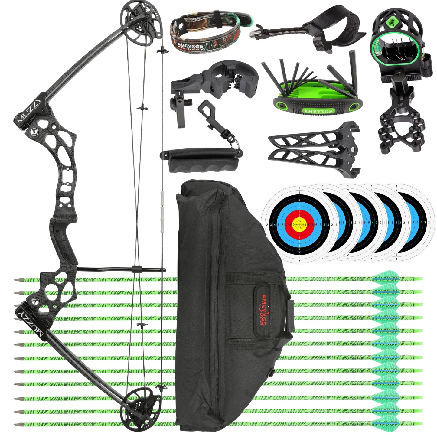 14-45lbs Compound bow Arrow set Shooting Target