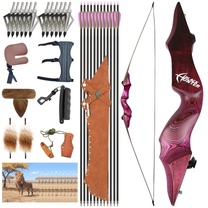 RH 20-60LBS Recurve Bow Arrow Set 60inch Archery