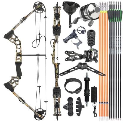 Junxing Dragon X8 Compound Bow & Arrow Set Fishing
