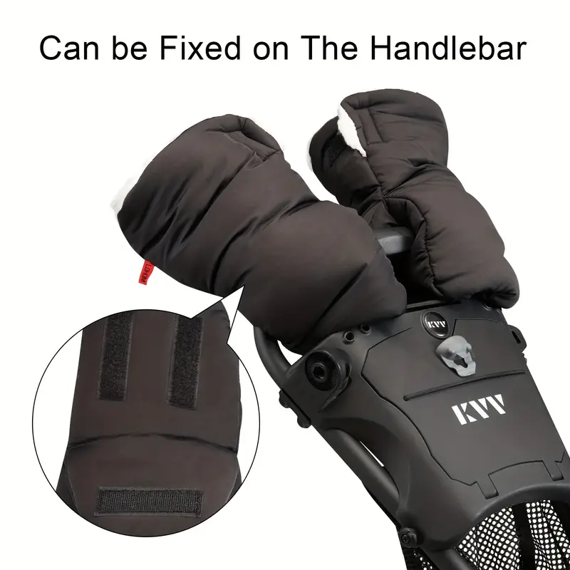 Winter Golf Cart Push Gloves Thick Warm Outdoor Windproof