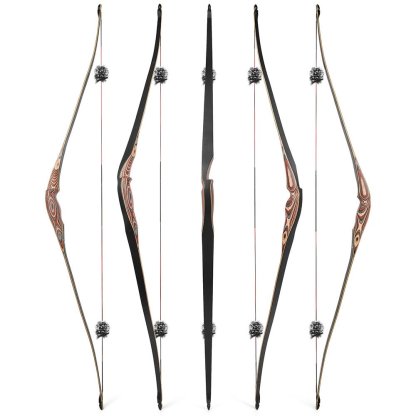 AME ARCHERY 58" One-Piece Recurve LongBow 20–50lbs