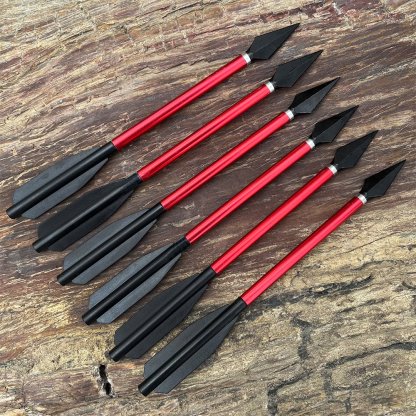 6.7-Inch Mini Crossbow Bolts – Aluminum Arrows with Removable Screw-in Broadhead(6pcs)