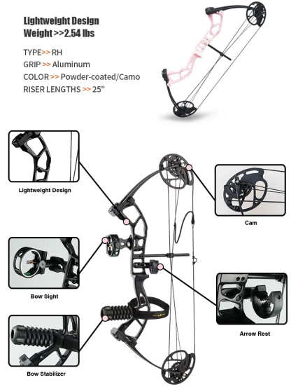 Topoint M2 Compound Bow – Lightweight & Adjustable for Children