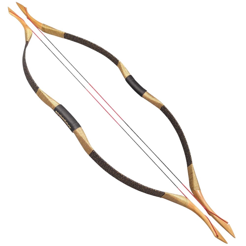 Traditional Mongolian Recurve Bow Kit 25–55lbs Wooden