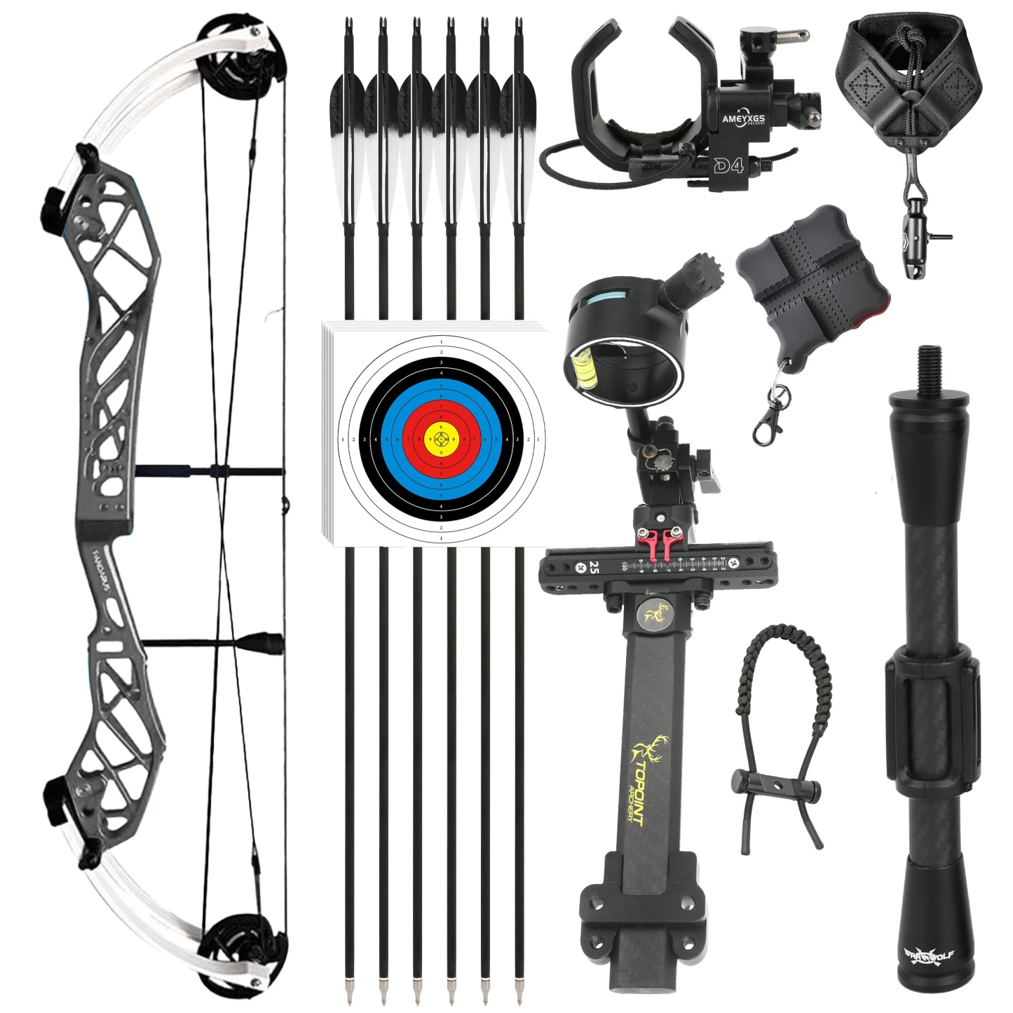 330 FPS Compound Bow | 6061 Riser | 7075 Cams | Archery & Hunting