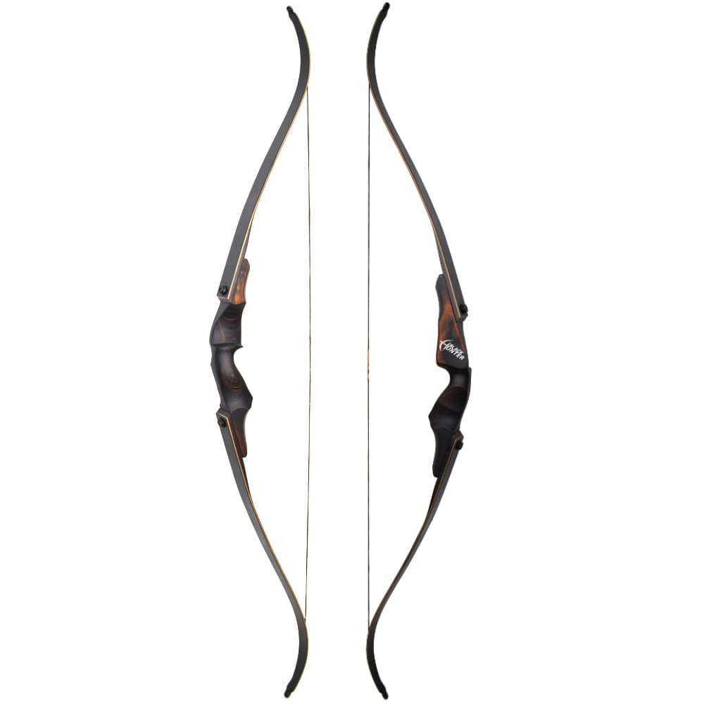 60" Takedown Recurve Bow  25-60lbs Archery Wooden Riser American Hunting