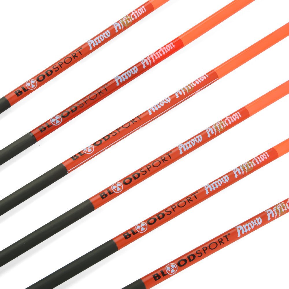 Blood Sport Arrow Affliction Pure Carbon Arrows (6pcs)
