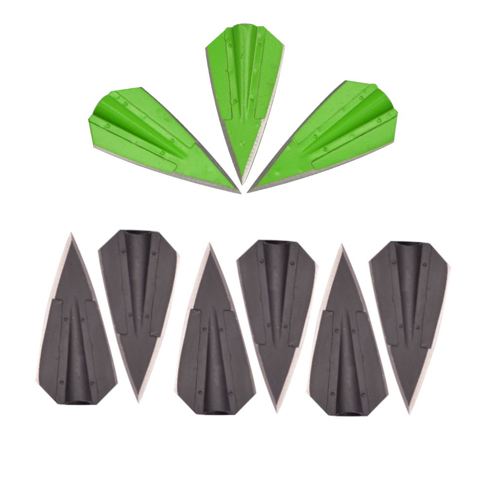 AME ARCHERY Broadhead Arrow Tips 6pcs – Hunting & Fishing Arrows