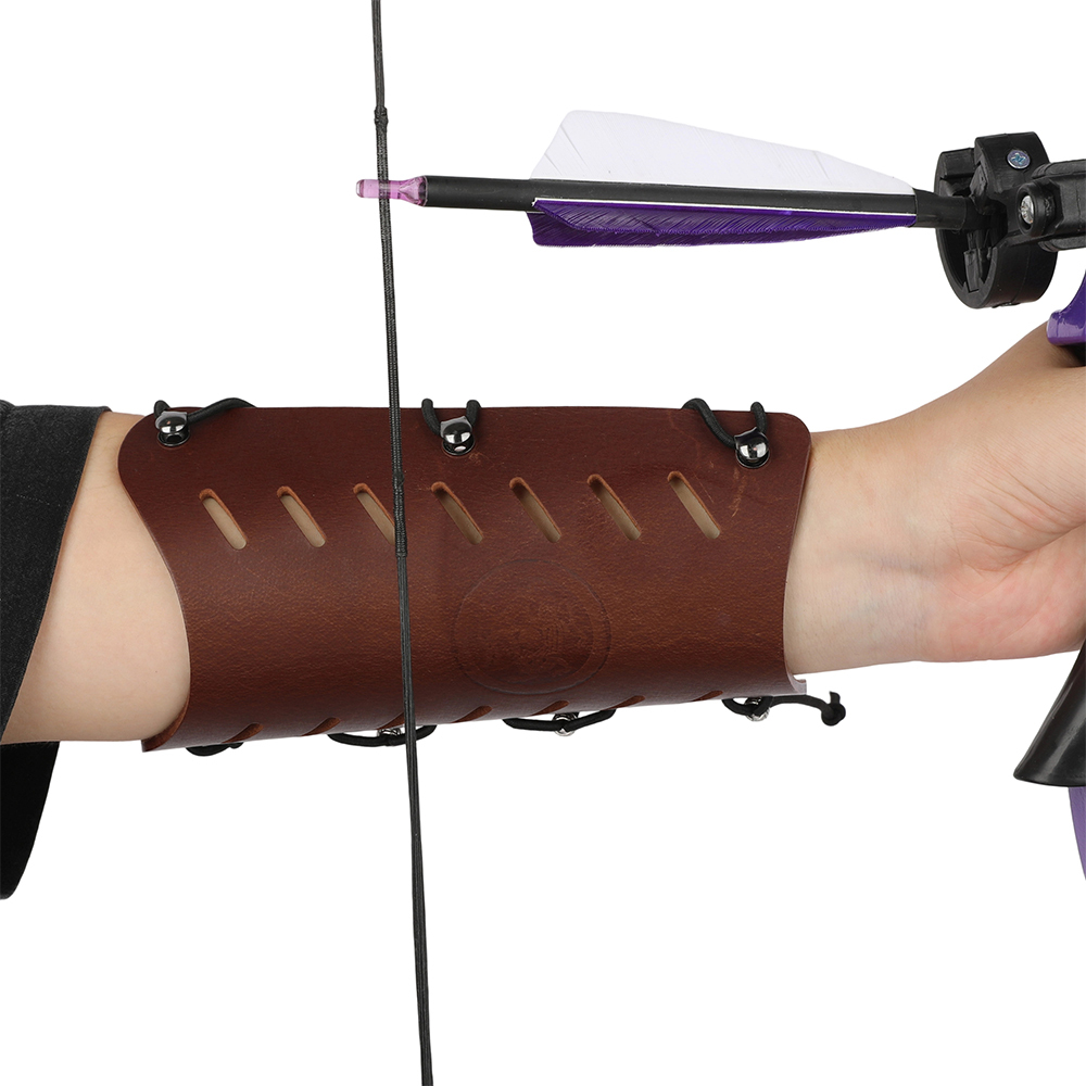 AME ARCHERY Full-Grain Tree Wax Leather Arm Guard